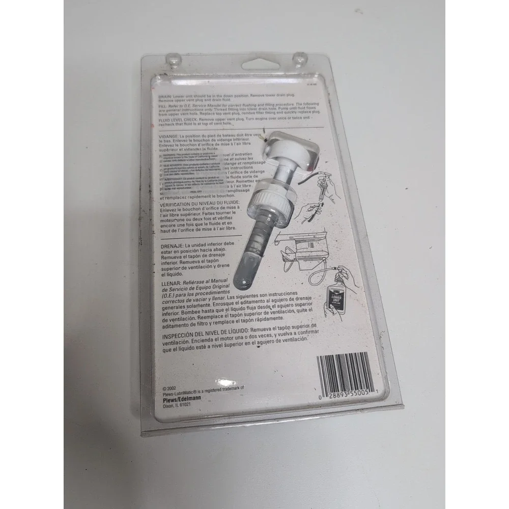 Plews & Edelmann LubriMatic 55-005 Marine Lower Unit Hand Pump for Standard Neck
